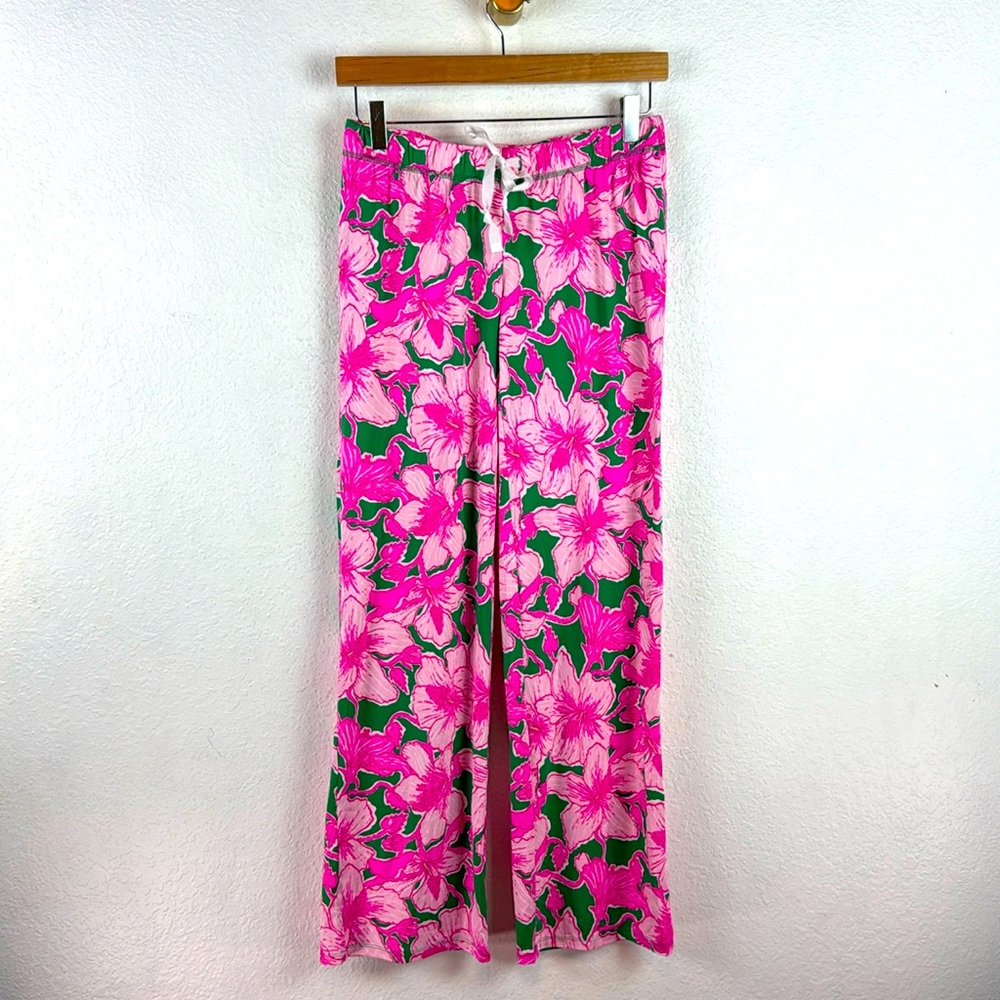 NWOT New Lilly Pulitzer Pajama Knit Pant in Hibis Kiss XS